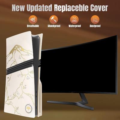 For Playstation 5/for PS5 Slim Console Replacement Ghost Faceplate Replacement Shell for PS5 Pro Console Accessories Yotei