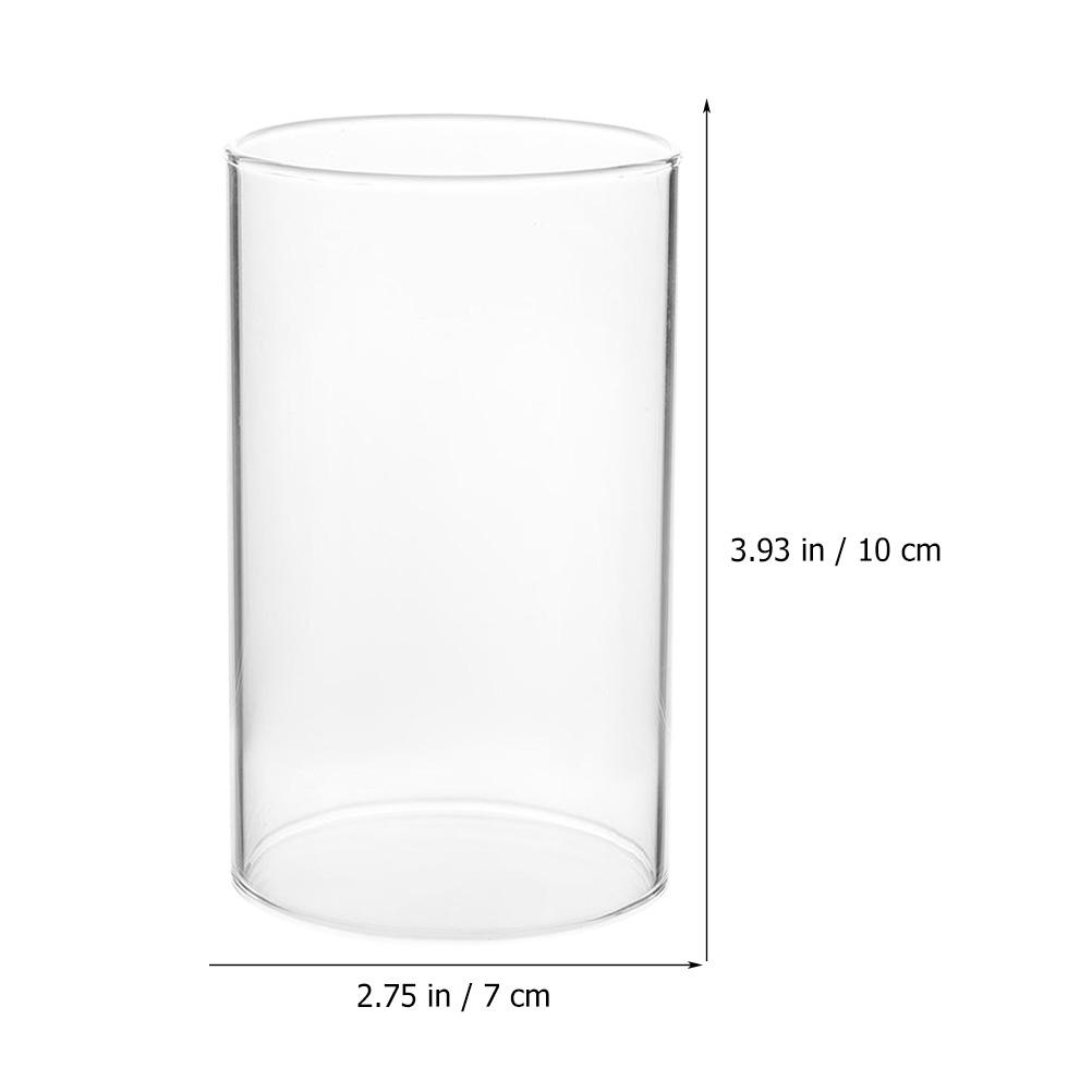 Shade Vase Holder Romantic Clear Glass Holders Cylinders High Borosilicate for Pillar Candles Household Shades Tall Jar