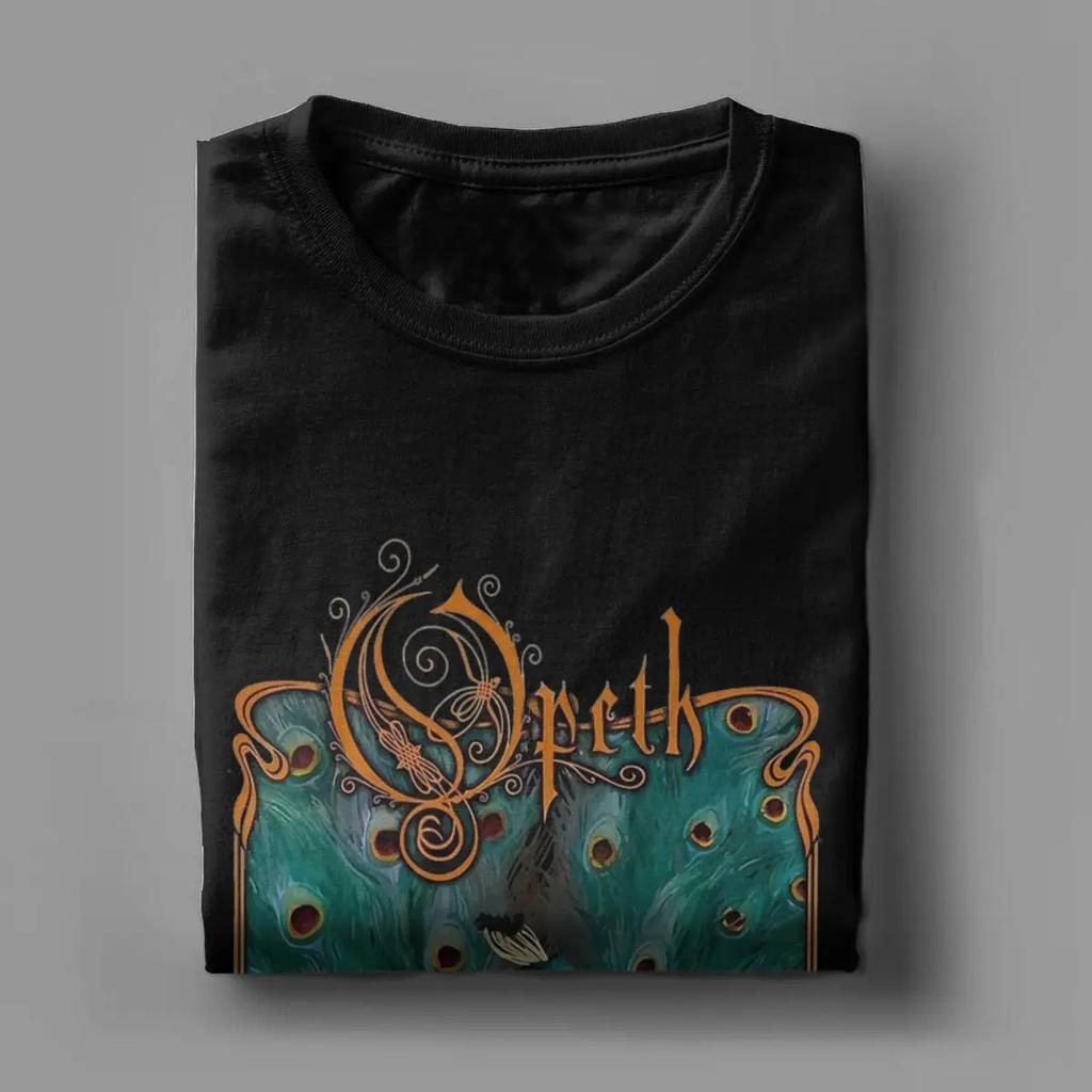 Opeths Logo Death Metalová kapela Unisex trička Vintage hudební album Vtipná trička Kulatý výstřih Krátký rukáv Tričko pro dospělé