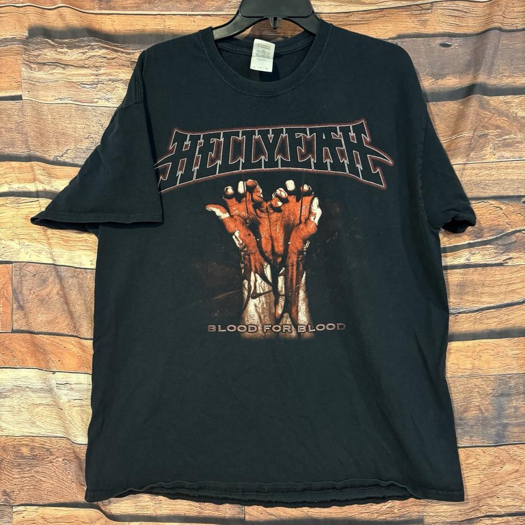 Hellyeah Shirt Mens XL Black Blood For Blood Band Album Heavy Metal Graphic Tee Unisex T-Shirt