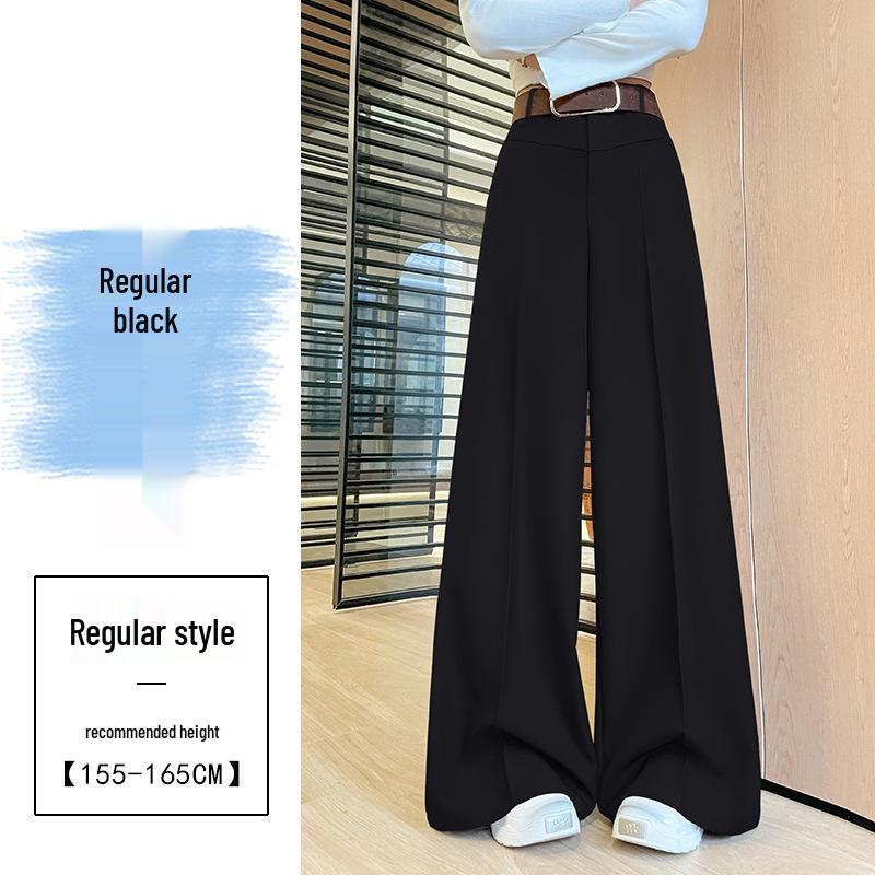 

Women s High Waist Wide Leg Flare Trousers - Spring/Autumn Style 2026 2XL чёрный