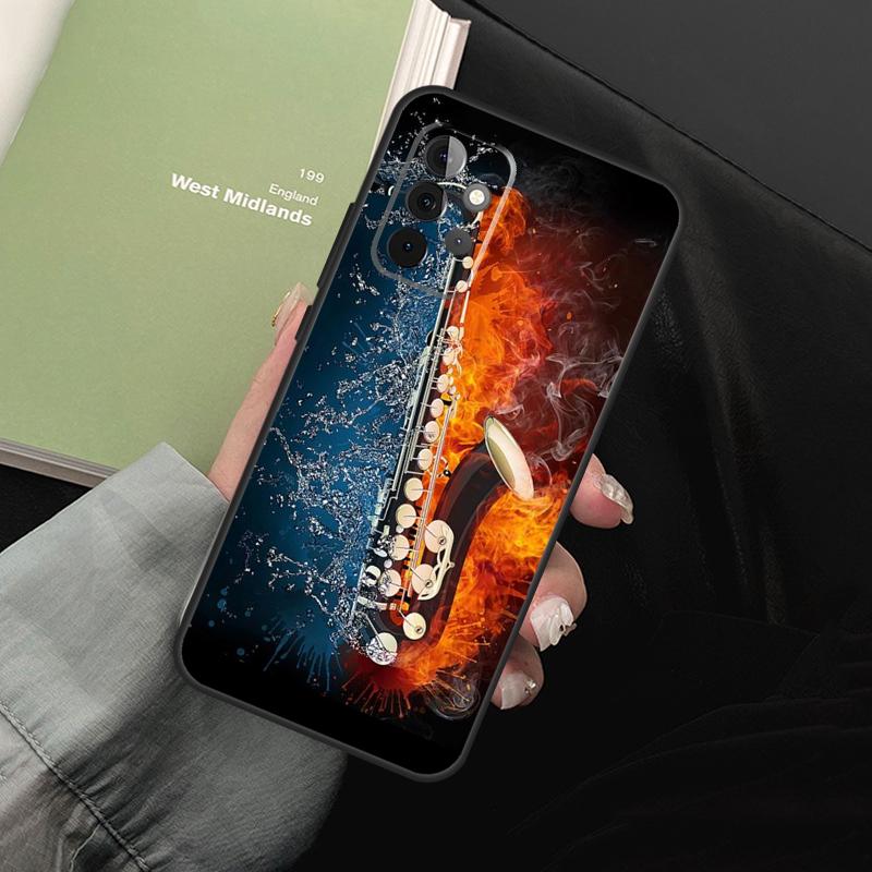Saxophone Music For Samsung Galaxy A16 A06 A56 A36 A26 A05 A22 A32 A52 A54 A34 A14 A55 A15 A53 A33 A35 Case