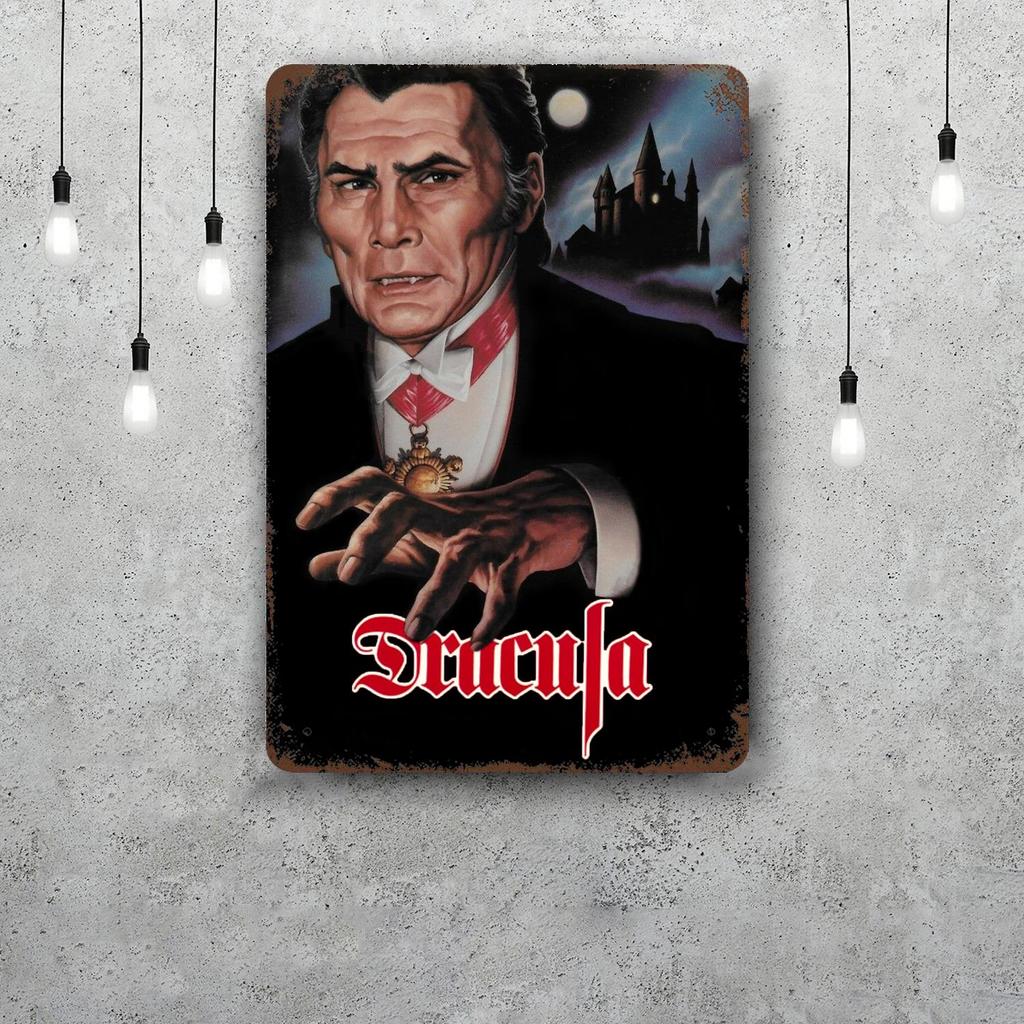 bram stokers dracula Vintage Metal Tin Signs Posters Decor Retro Metal Plaque Wall Art Decor for Garage Bar