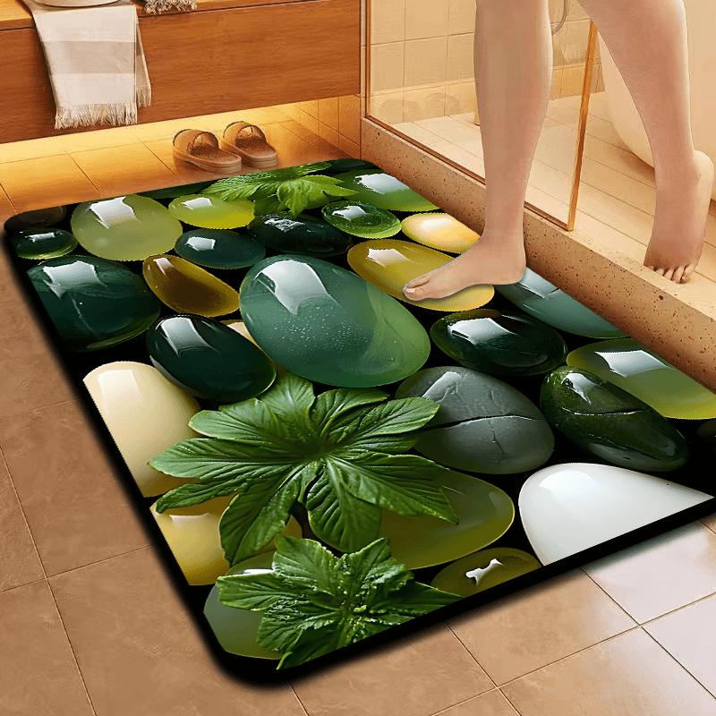 

Мягкий диатомовый ил 5D трехмерный водопоглощающий противоскользящий коврик для дома, спальни, ванной комнаты, раковины, ванной комнаты, входной двери, прихожей 40x60cm