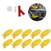 10Pcs Automatic Waterers Yellow Drinking Cups Bowl for Quail Chicken Birds Large Size
