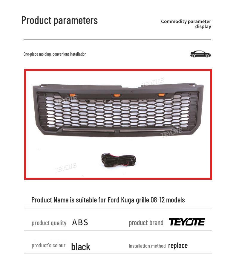 Decorative Air Intake Grille Cover for Ford Kuga 2008-2012