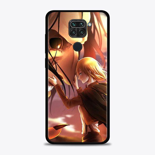 Case For Xiaomi Redmi Note 11 9 8 10 Pro 9s 8t 7 10pro Max Coque For Redmi 11 9 9c 9a 8 8a 7 7a Cover Attack On Titan Anime