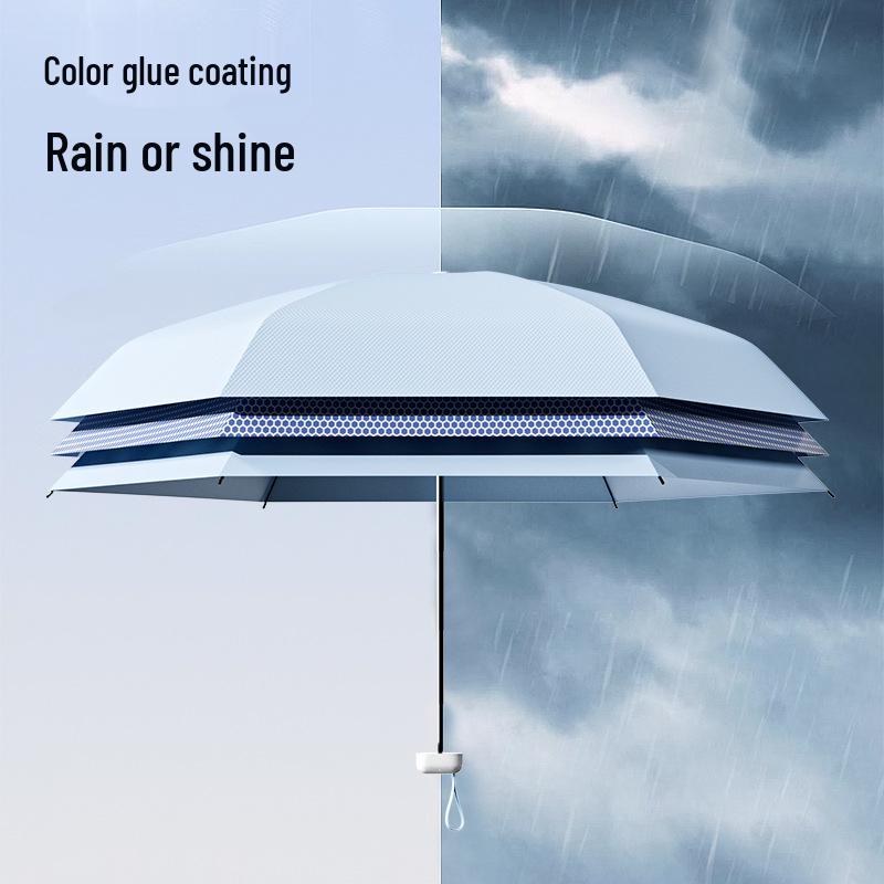 Compact Dual-Use Sunscreen Umbrella: Portable, UV-Protective, Rain & Sun Shade for Women and Students