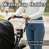 Adjustable Clamp‑on Cup Holder Universal Bike Stroller Water Bottle Holder Durable Plastic Drink Holder for Baby Stroller Bicycl