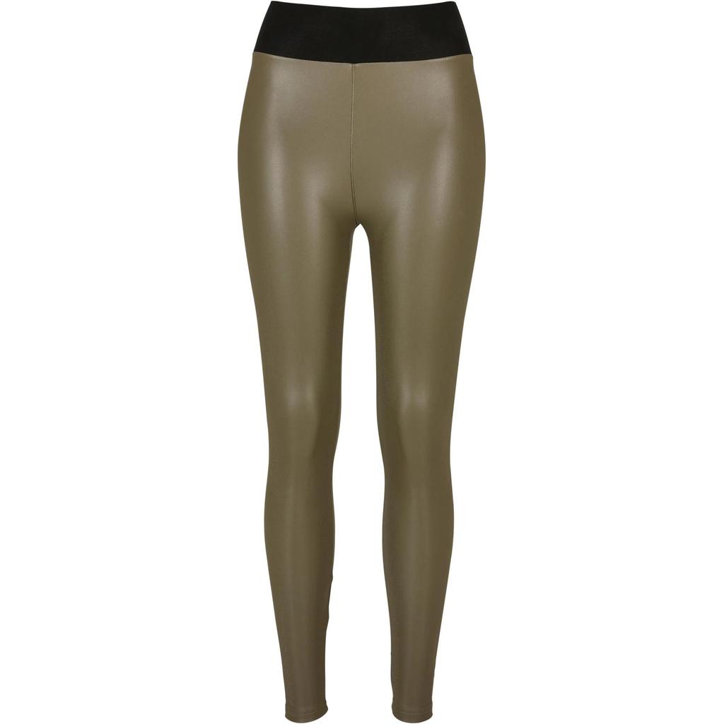 Urban Classics Dam Leggings i Fuskpäls med Hög Midja