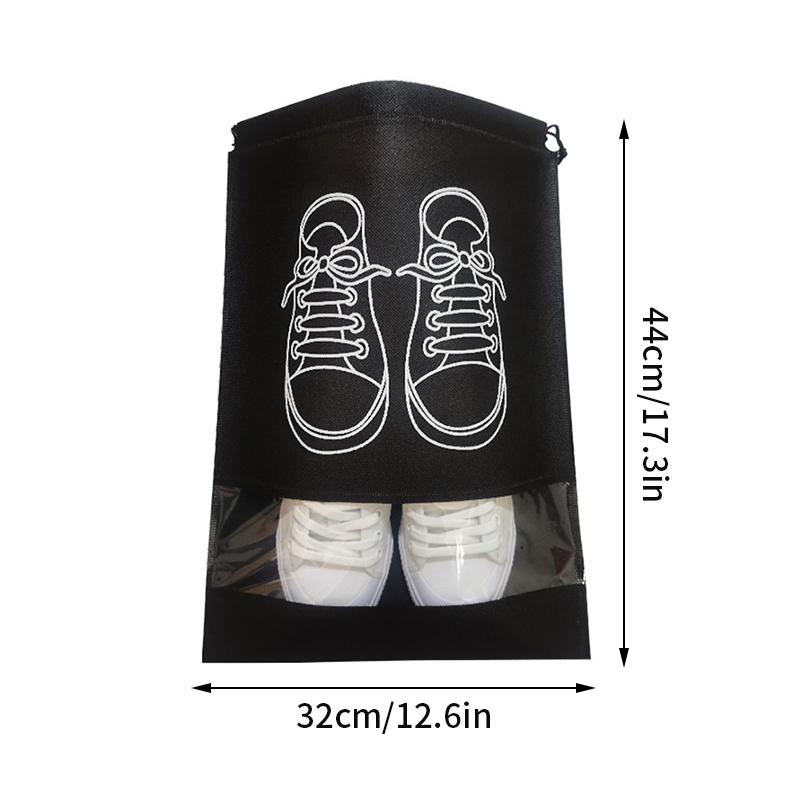 Portable Shoe Storage Bags Travel Shoe Cover Pouch Waterproof Pocket Unisex Zipper Organizer Bag Moistureproof Shoe Storage Pack