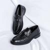 Summer men's leather soft-faced leather shoes wedding dress business casual one-pedal foot cover lazy shoes 21016-R