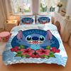 3pcs Ohana Stitch 1 Cover+2 Pillowcases, Pillow Inserts Not Included, Machine Washable, All-Season Use, Teen and Adult Rooms138