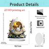 Colorful Rabbit 2D Acrylic Ornament for Easter and Valentine's Day Decor