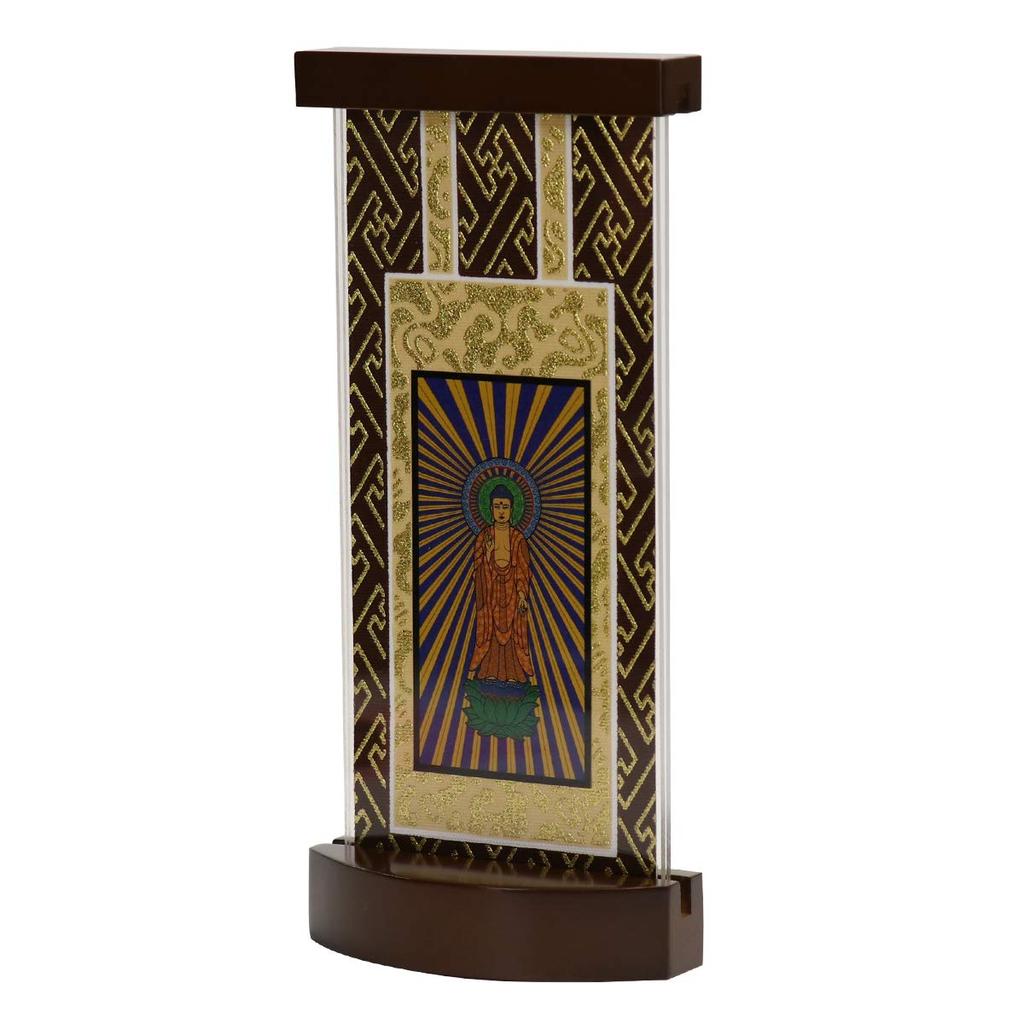 Tiara Modern Standing Scroll for Buddhist 20cm Principal Jodo Shinshu Otaniha [Small] Brown, Altars, Tall, Image, (East)