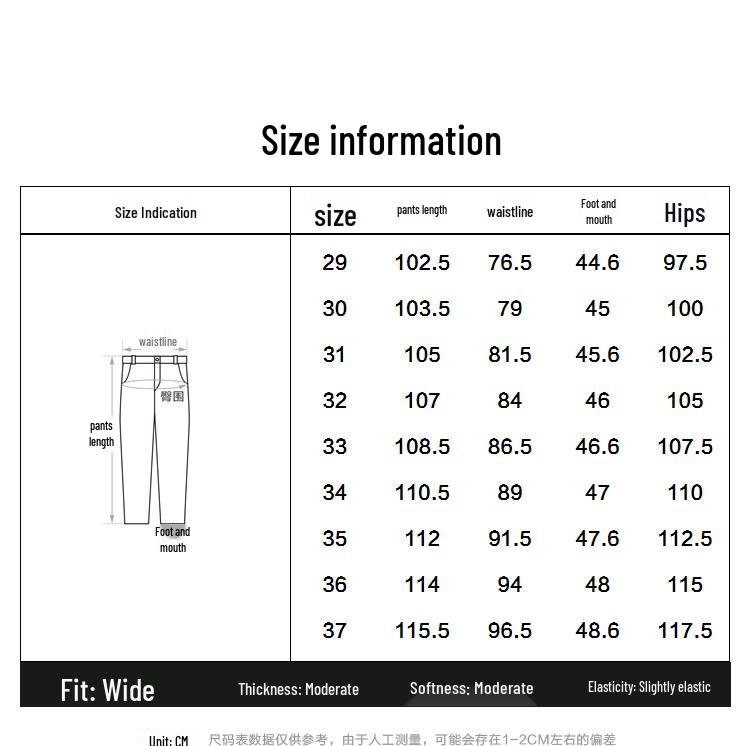 Peacebird Men's Washed Distressed Wide-Leg Jeans B1HAF1141