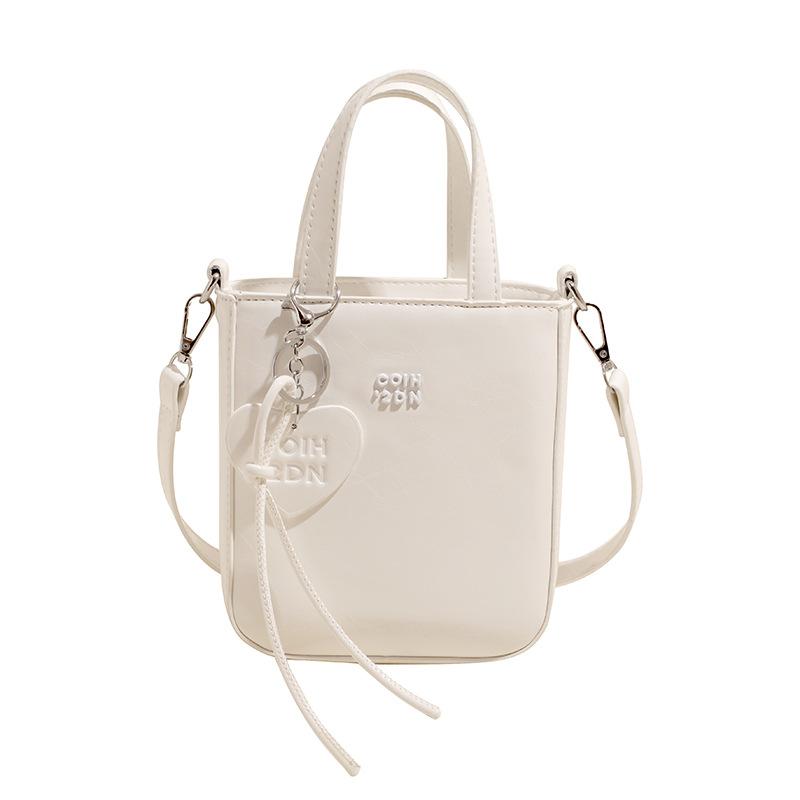 Niche light luxury hand-held small square bag women's 2025 new trendy love simple mobile phone bag high-end crossbody bag