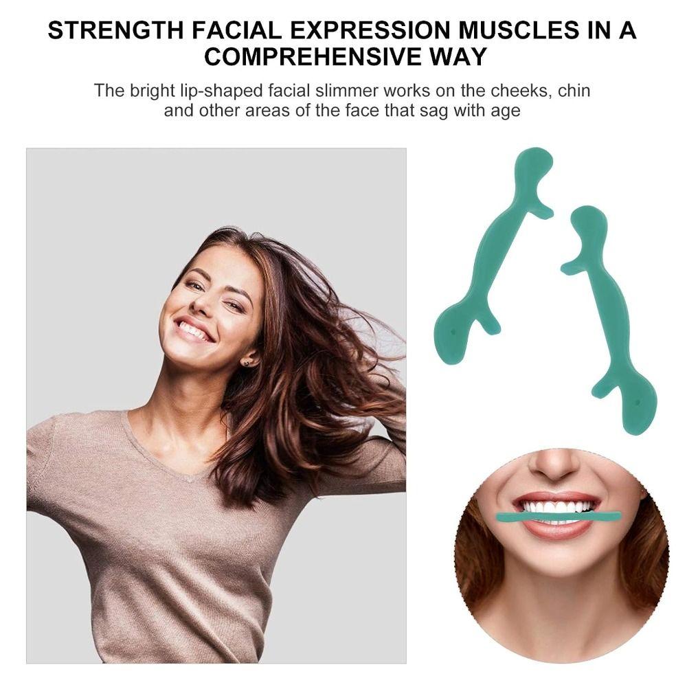 Portable Smile Training Beauty Tool Silicone Facial Exerciser  Smile Shaping Tool