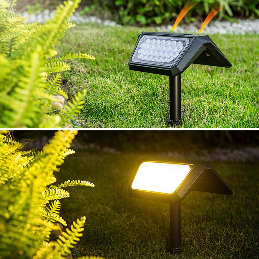 Outdoor Solar Ground Light Home Intelligent Light Sensing Waterproof Ground Plug Lights For Garden Lawn