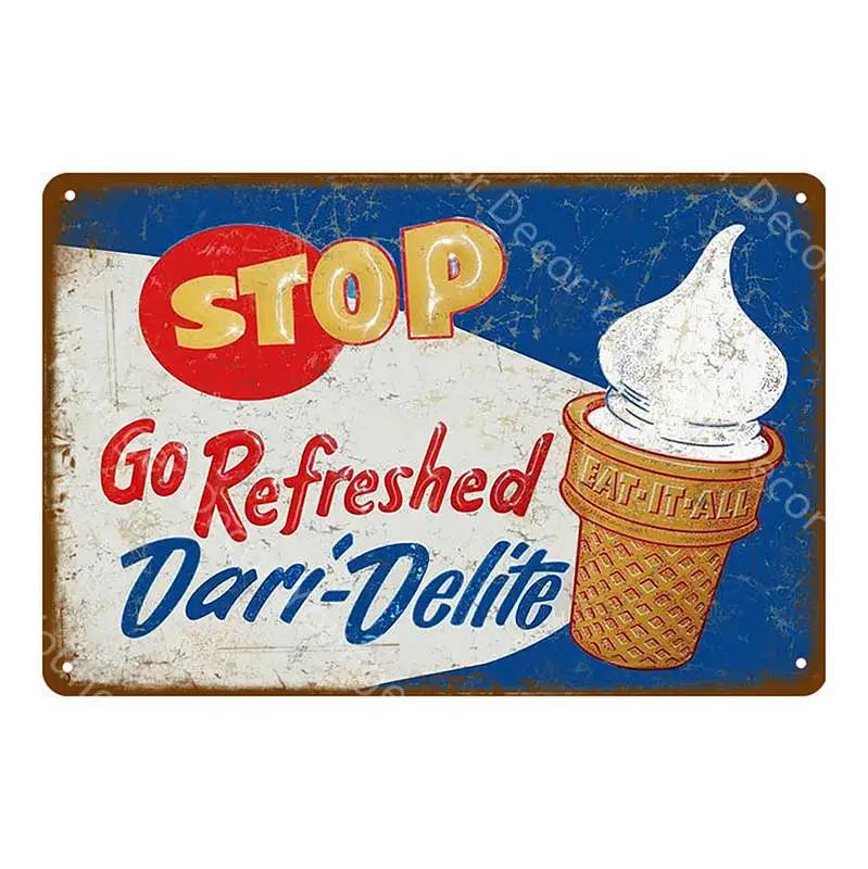 Wonder Bread Metal Signs Handmade Pies Vintage Poster Kitchen Decor Cafe Bar Shop Decorative Plate Food Cook Wall Sticker YI-154