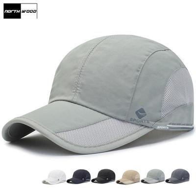 Northwood Solide schnell trocknende Sommerkappe Herren Baseballkappe Damen Mesh Hut Snapback Outdoor Hüte