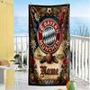 Bayern Munich Celebration Personalized Text Beach Towel High Absorbency & Quick-Dry