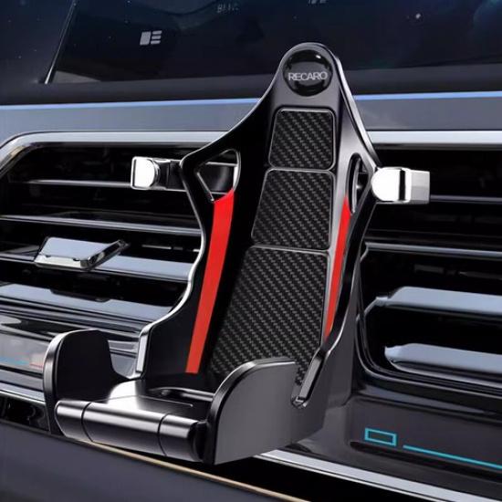 Racing Seat Car Phone Holder Stable Recaro Carbon Look Car Navigation Bracket
