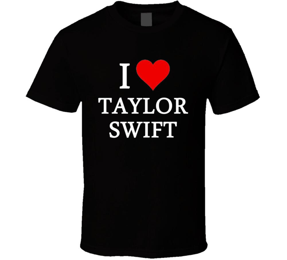 I Heart / Love Taylor Swift (White Font) Popular T Shirt Mens Womens Tees Top 4XL