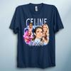 Vintage Pop T Shirt Retro Singer Celin Paris Graphic Concert Tee 90s Unisex