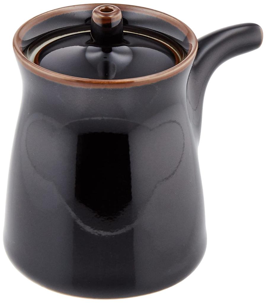 Hakusan Porcelain Soy Sauce X Hasami Made In Japan G-Shaped Dispenser, Small, Tenmoku, (approx.) 5.6 7.2cm, 80ml, Ware,