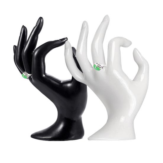 Hand Display Rack Smooth and Flat Decorative Plastic OK Finger Display Stand Hand Model