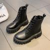 Women New Round Toe Plus Size Mid-Calf Boots 2024 Brand Ladies Shoes Side Zipper Women's Boots Fashion  Lacing Modern Boots