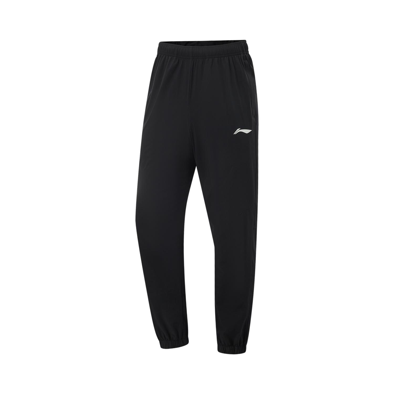 

Li-Ning Plain Tapered Casual Knitted Sports Pants Men bottoms Black AYKV129-1 M