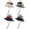 Wide Brim Fisherman Hat Anti-UV Panama Hat Large Mountaineering Caps  Camping