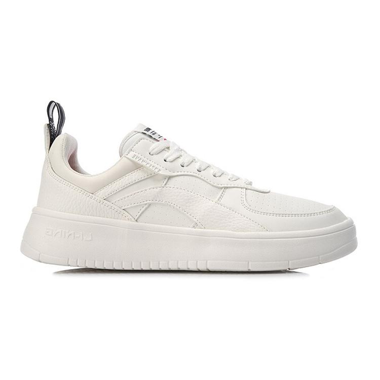 New LiNing Wave Superwave Lightweight Shock Absorbers Low Top Skateboard Shoes Men's White AGCN121-1