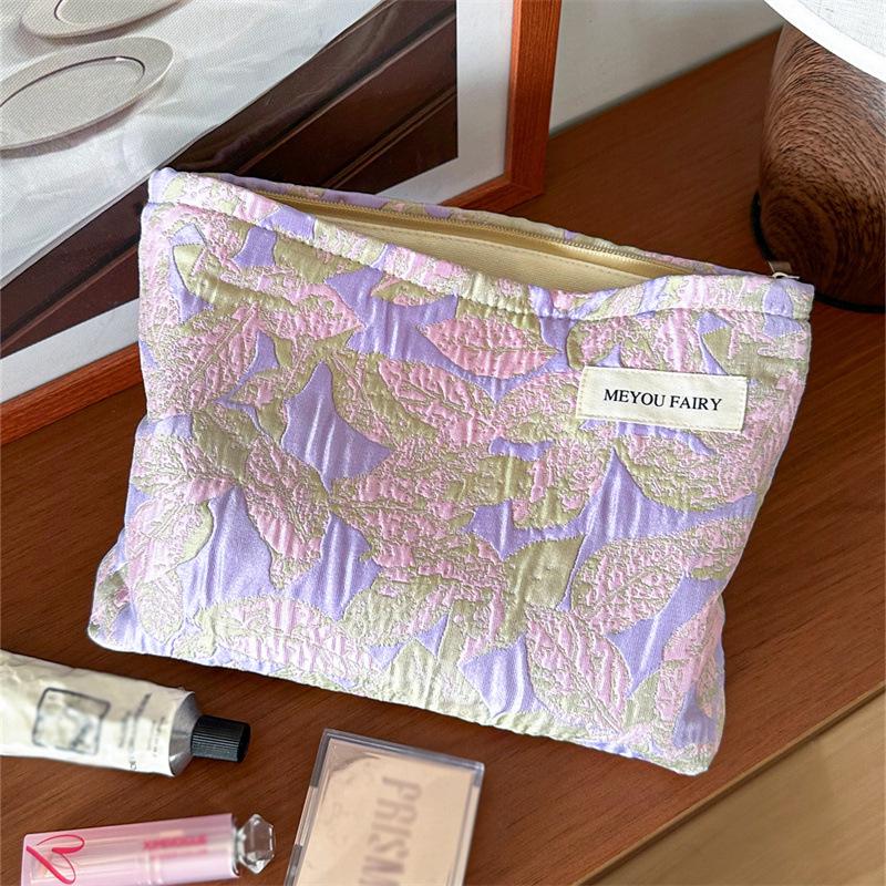 "Compact Fresh Cosmetic & Skincare Travel Bag - Portable Handheld Storage for Toiletries & Underwear"
