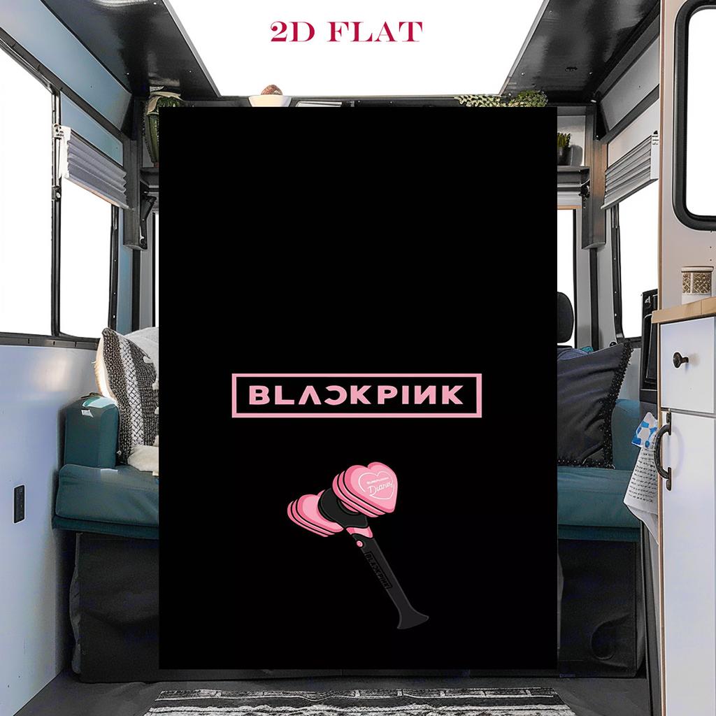 Blackpink Heartbeat Glow Decke Heimdeko Decke Maschinenwaschbar Digitaldruck Klimadecke
