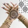 Cross Henna Art Temporary Tattoo Sticker for Arm and Neck