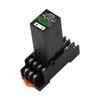 H3Y-4 DC12V DC24V AC220 Time Relay Cycle Time Control Delayer Digital Display With Base Power Supply