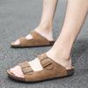 Fashion Outdoor All-match Sandals New Mens Slip On Slippers Fashion Classic Slippers for Men Comfortable Summer Male Cork Walking Shoes
