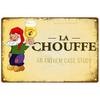 Mfoever Tin Sign Vintage Hertog Jan La Chouffe Beer Themed Metal Tin Sign Retro Belgian Brewery Wall Art Decor for Bar Pub Man Cave Rustic Iron P