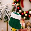 Christmas Stocking Dog Claw Socks/Knit Sock  New Year Candy Gift Bag Xmas Tree Fireplace Hanging Decoration Red Green Sock