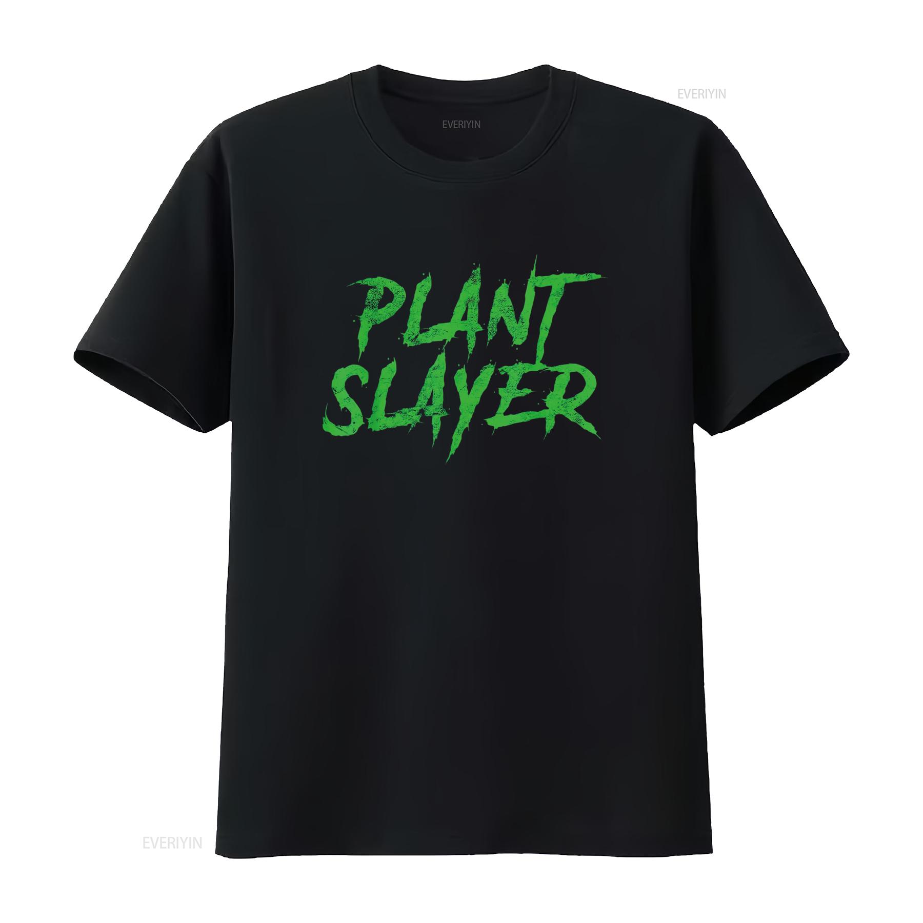 

Vegan Vegetarian T Shirt Funny Plant Slayer vintage Washed streetwear Versatile Unisex Breathable Stretched fashion Casual 4XL