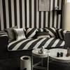 Nordic Black White Plaid Sofa Covers Cotton Soft Cushion Case Modern Four Seasons Non-slip Sofas Towel L-shaped Home Protective