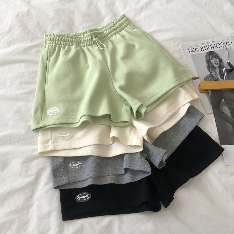 Sommer Freizeit Atmungsaktiv All Match Locker Zuhause Weites Bein Hotpants Student Sportshorts Weiblich