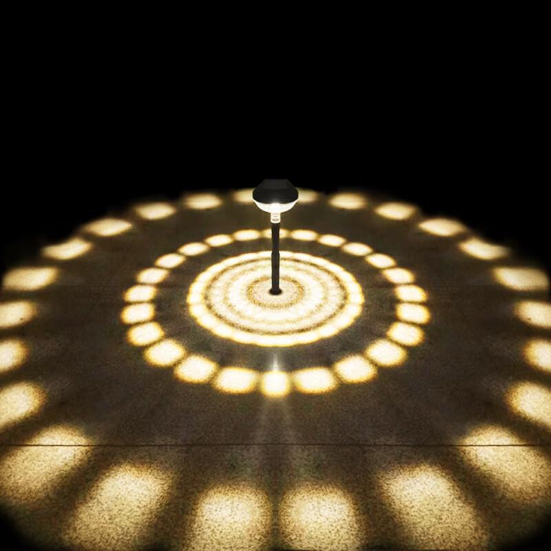 Solar Powered Rhombus Projection LED Garden Light