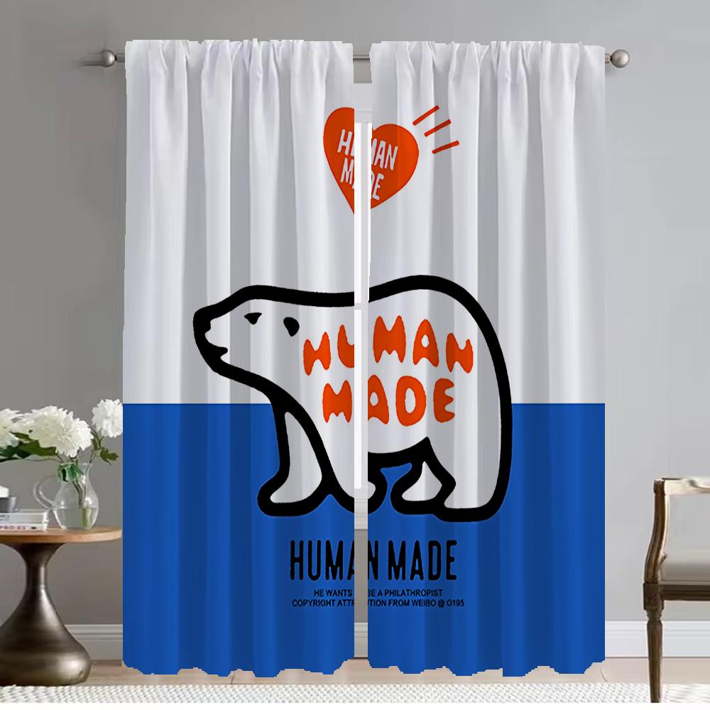 

Шторы для гостиной Шторы для комнаты 2 панели, сделанные человеком, шторы для домашнего интерьера Шторы для украшения Хэллоуина Перегородка Камера W50xH70cmx2pcs-CL