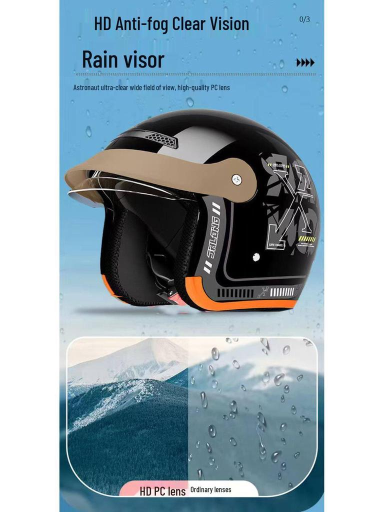 3C Certified All-Season Electric Scooter Helmet: Safety, Anti-Fog, Winter Warm for Men & Women