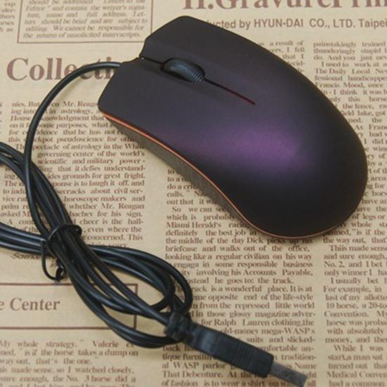 M20 Wired Mouse Frosted High Sensitivity Ergonomic Plug and Play Mini Optical Computer Mice for Office
