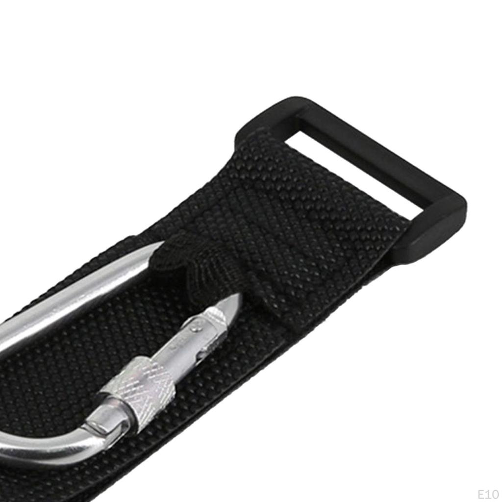 Heavy Duty Loop Tie Down Straps with Carabiner Bike Handlebar Automatic Locking Hook